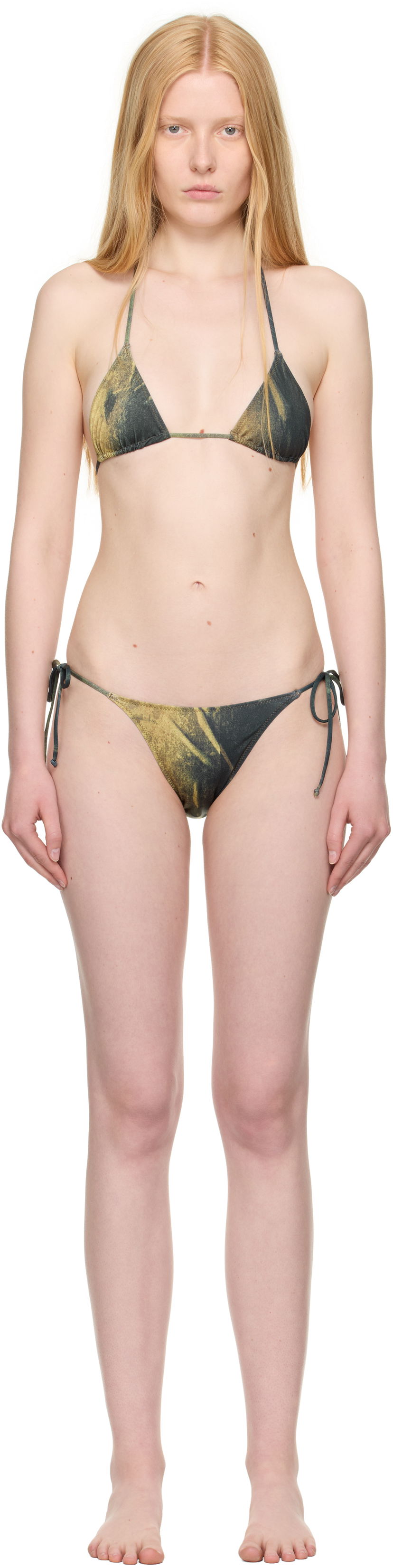 Badkläder Jean Paul Gaultier Jean Paul Gaultier Water Body Print Bikini Grön | 25/03-W-BS030-J010P-4812