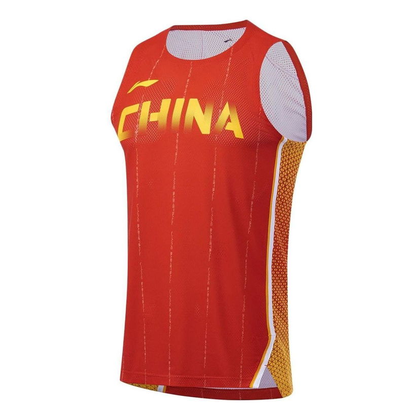 Linne Li-Ning Graphic Basketball Tank Top Röd | AAYS477-2