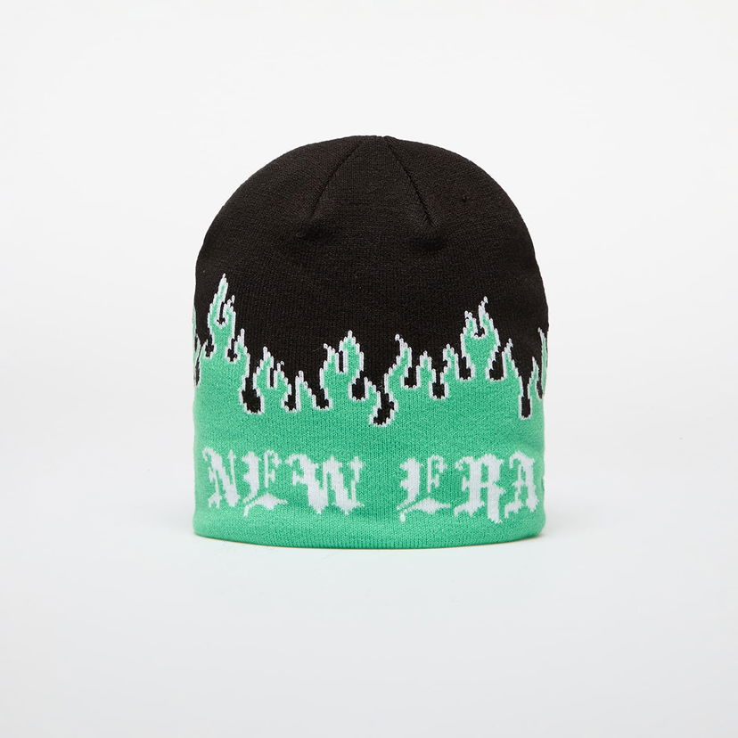 Mössa New Era Knit Thin Flame Skull Knit Island Green Universal Grön | 60565453