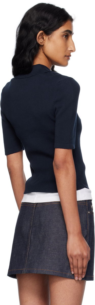 Polotröja A.P.C. A.P.C. Joelle Knit Polo Mörkblå | COGDK-F23421, 2