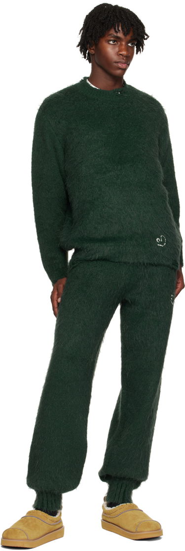 Sweater ADER ERROR Crewneck Distressed Sweater Grön | BMADFWKT0304GN, 3