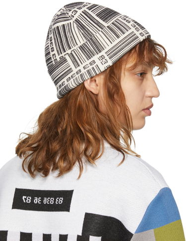 Mössa VETEMENTS VTMNTS Barcode Monogram Beanie Beige | VL12KN800W, 2