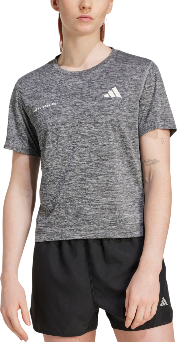 T-shirt adidas Originals Own the Run Melange T-Shirt Grå | jl8722, 0