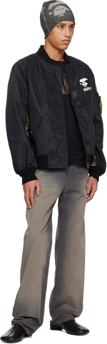 Bomberjacka BAPE A Bathing Ape 1st Camo Bomber Jacket Svart | 001LJK801006M, 3