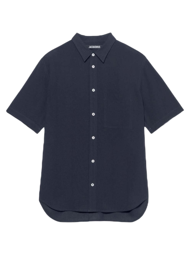 Skjorta Jacquemus Chemise Melo Short Mörkblå | 225SH006-1004 380
