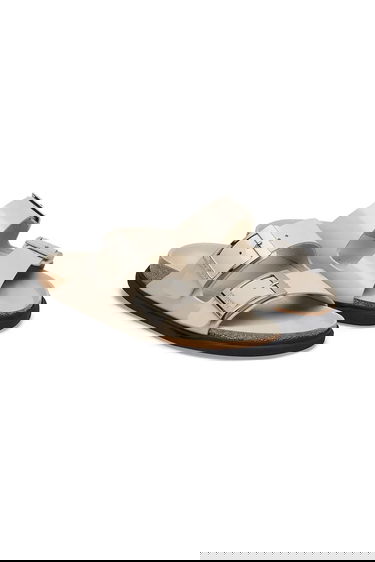 Sneakers och skor Birkenstock Birkenstock Arizona Droplet Buckle Slides Beige | 1030326, 2