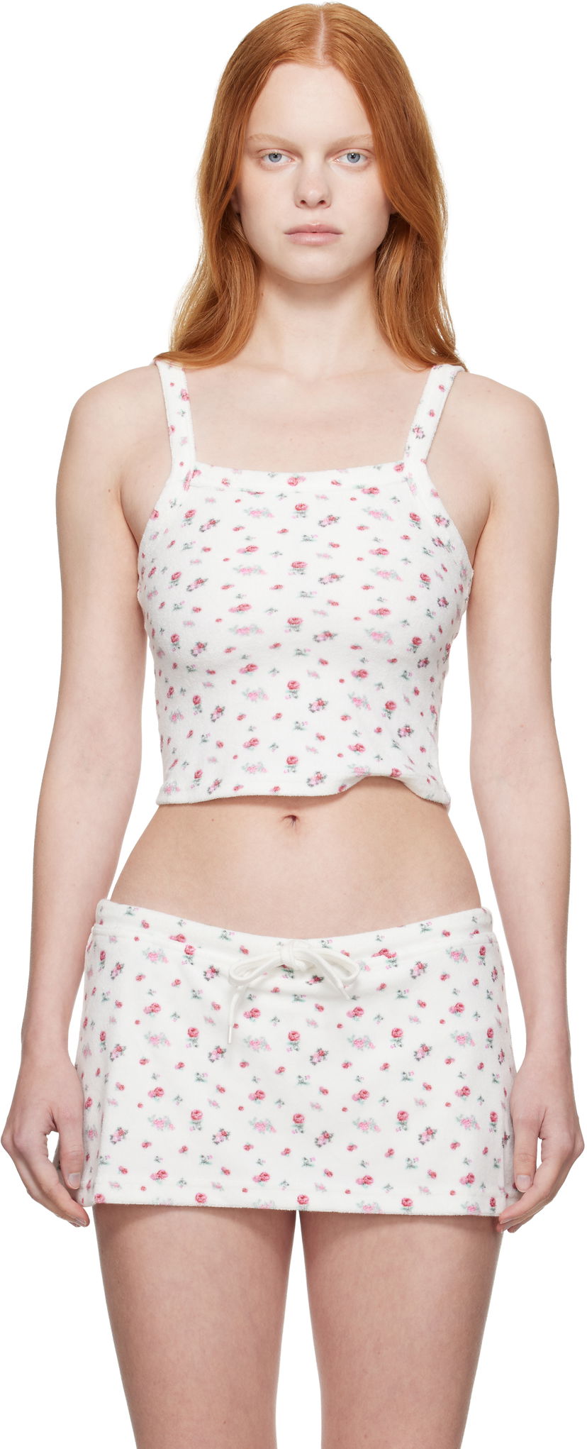Linne GUIZIO Guizio Dani Terry Tank Top Vit | P25106K098