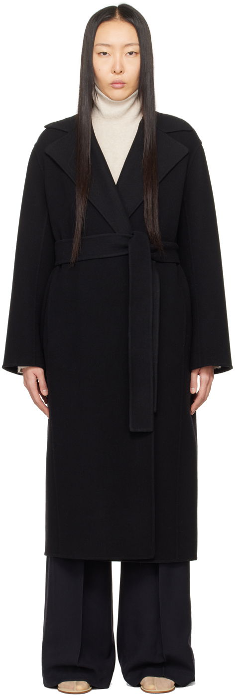 Rockar The Row Black Malika Coat Svart | 5210-W1911