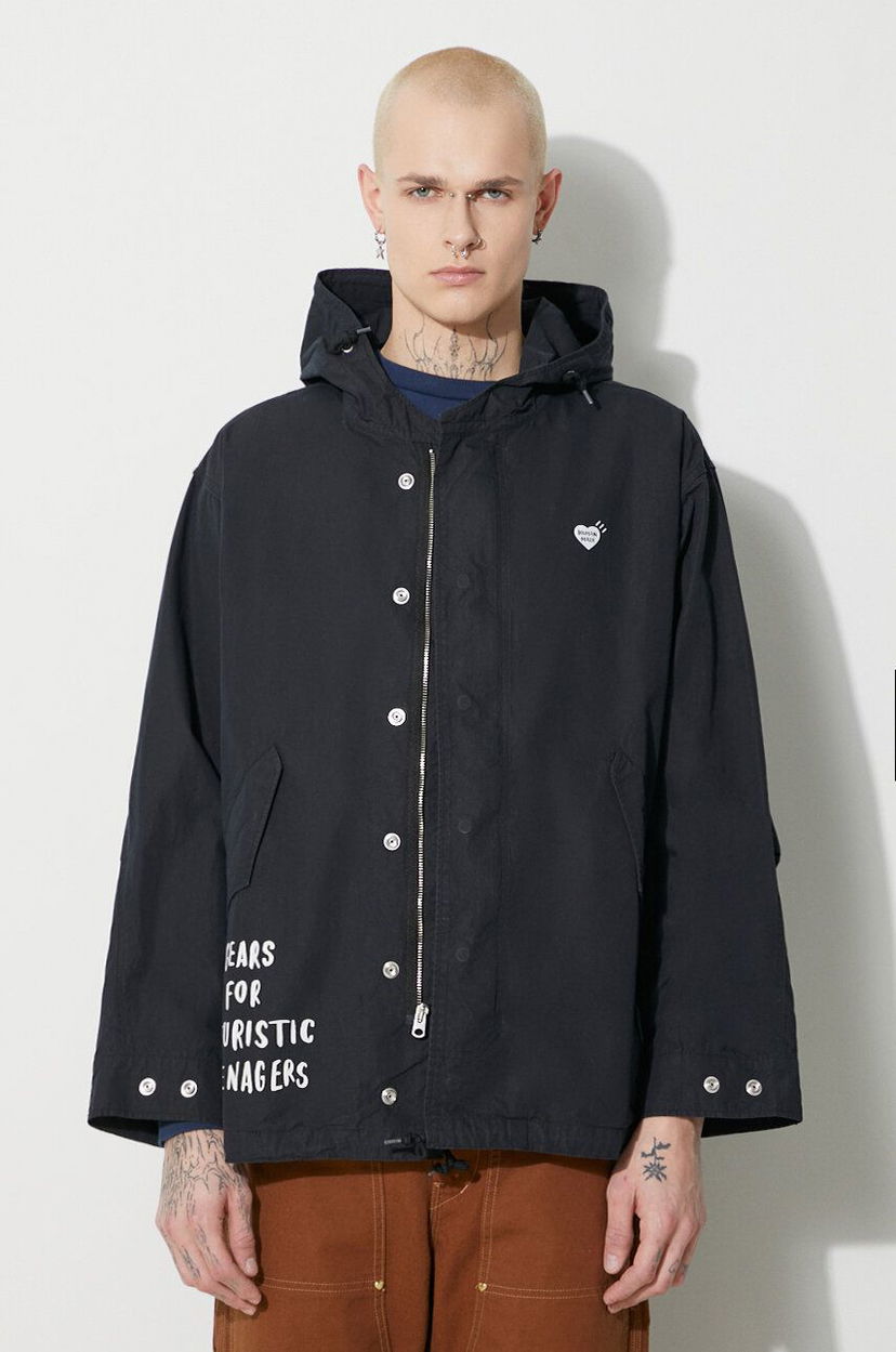 Parkas Human Made Hooded Jacket Svart | HM26JK001