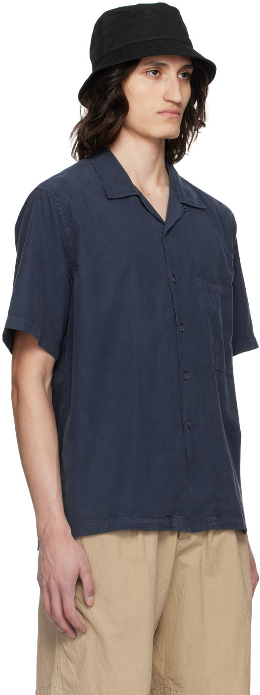 Skjorta Universal Works Universal Works Camp II Shirt Mörkblå | 30269, 1