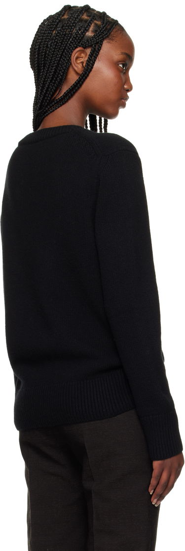 Sweater Burberry Burberry Equestrian Knight Design Wool Cashmere Sweater Svart | 8103048, 2