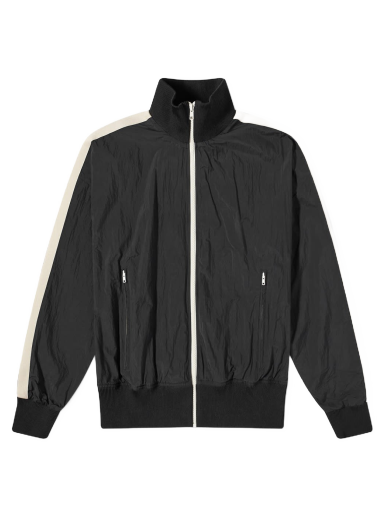 Jacka Palm Angels Curved Logo Water Resistant Jacket Svart | PMBD030F21FAB0011001