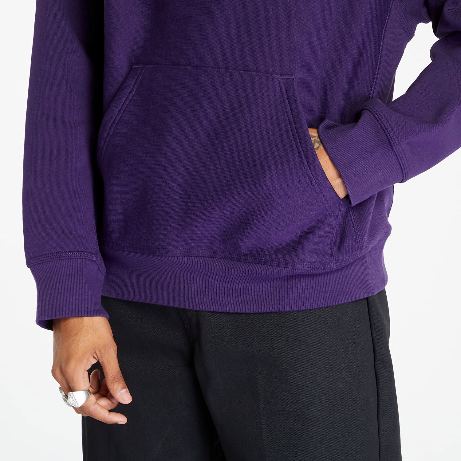 Sweatshirt Carhartt WIP Hooded American Script Sweat Cassis Purpur | I028279.1N8XX, 1