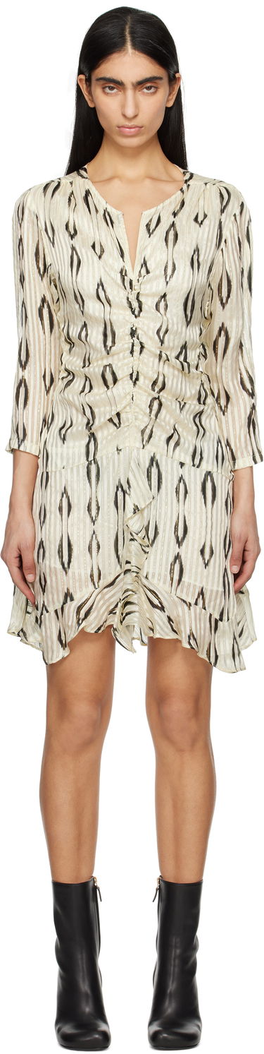 Klä ISABEL MARANT Isabel Marant Octavia Ikat Minidress Beige | RO0748FB-C1J16I, 0