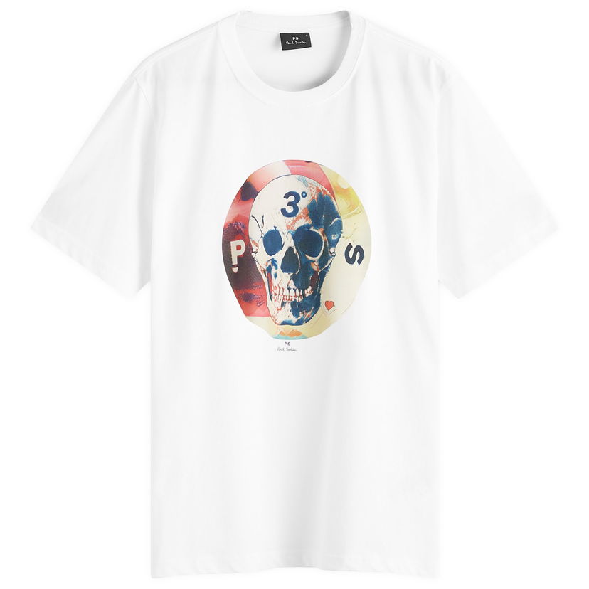 T-shirt Paul Smith Paul Smith Skull Graphic Tee, Size L Vit | M2R-220X-NP4800-1