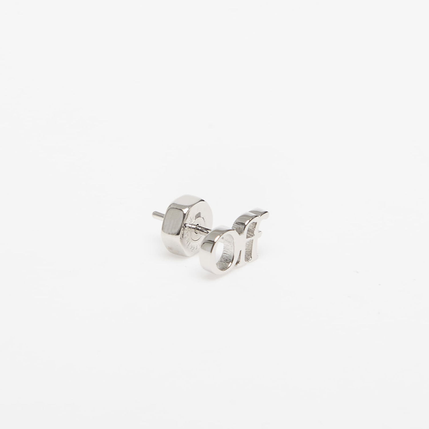 Örhängen Off-White Off-White Logo Mono Earring Metallisk | OMOD063C99MET0017200, 1