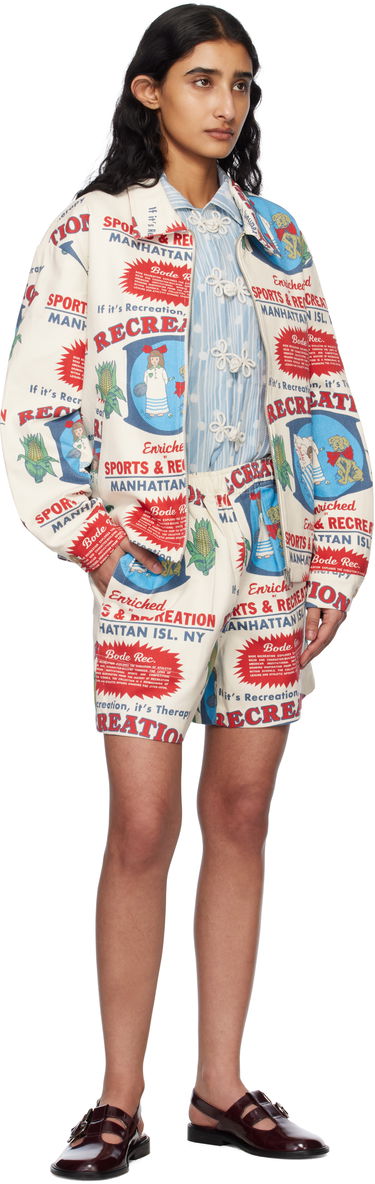 Jacka Bode Bode Enrichment Printed Jacket Vit | MRS25JA015, 3