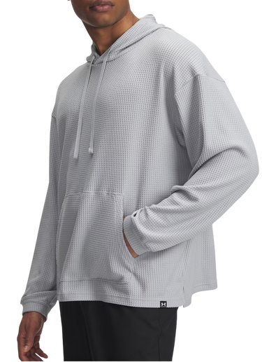 Sweatshirt Under Armour Rival Waffle Hoodie Grå | 1383108-011, 0