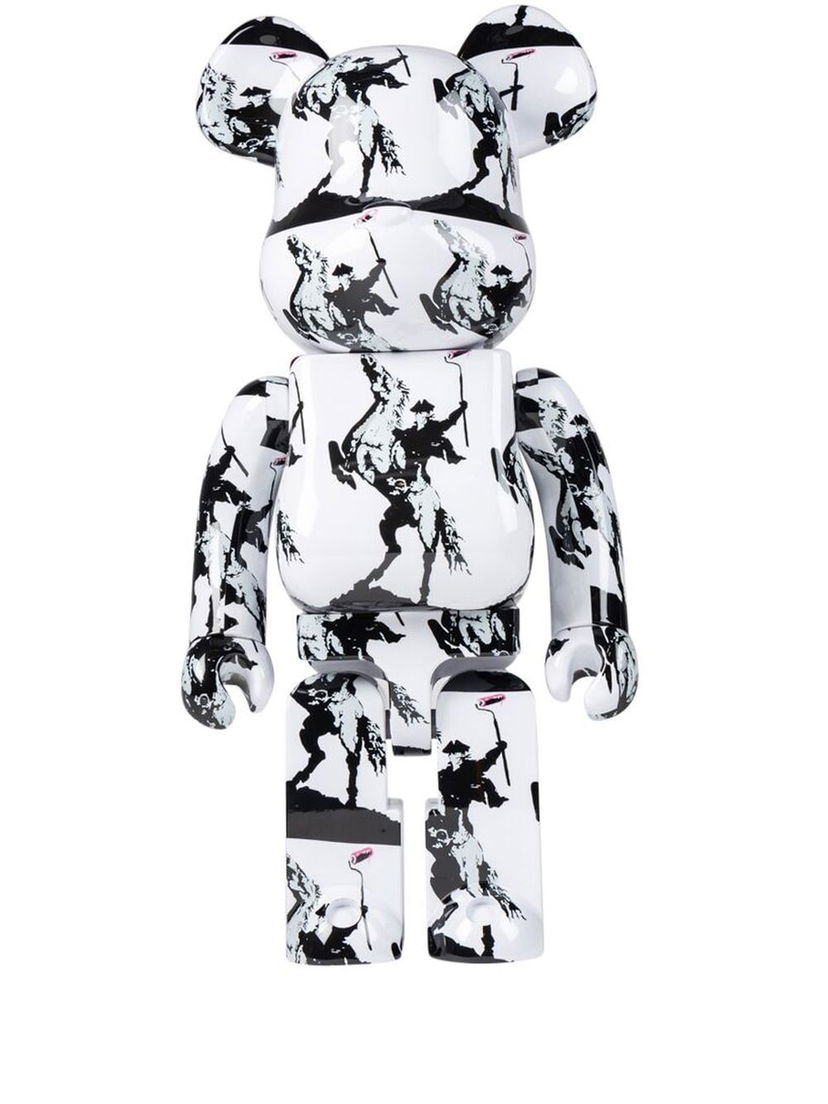 Samlarobjekt Medicom Toy Brandalism Highwayman Be@rbrick collectible 1000% - White Svart | MEDI006619105220