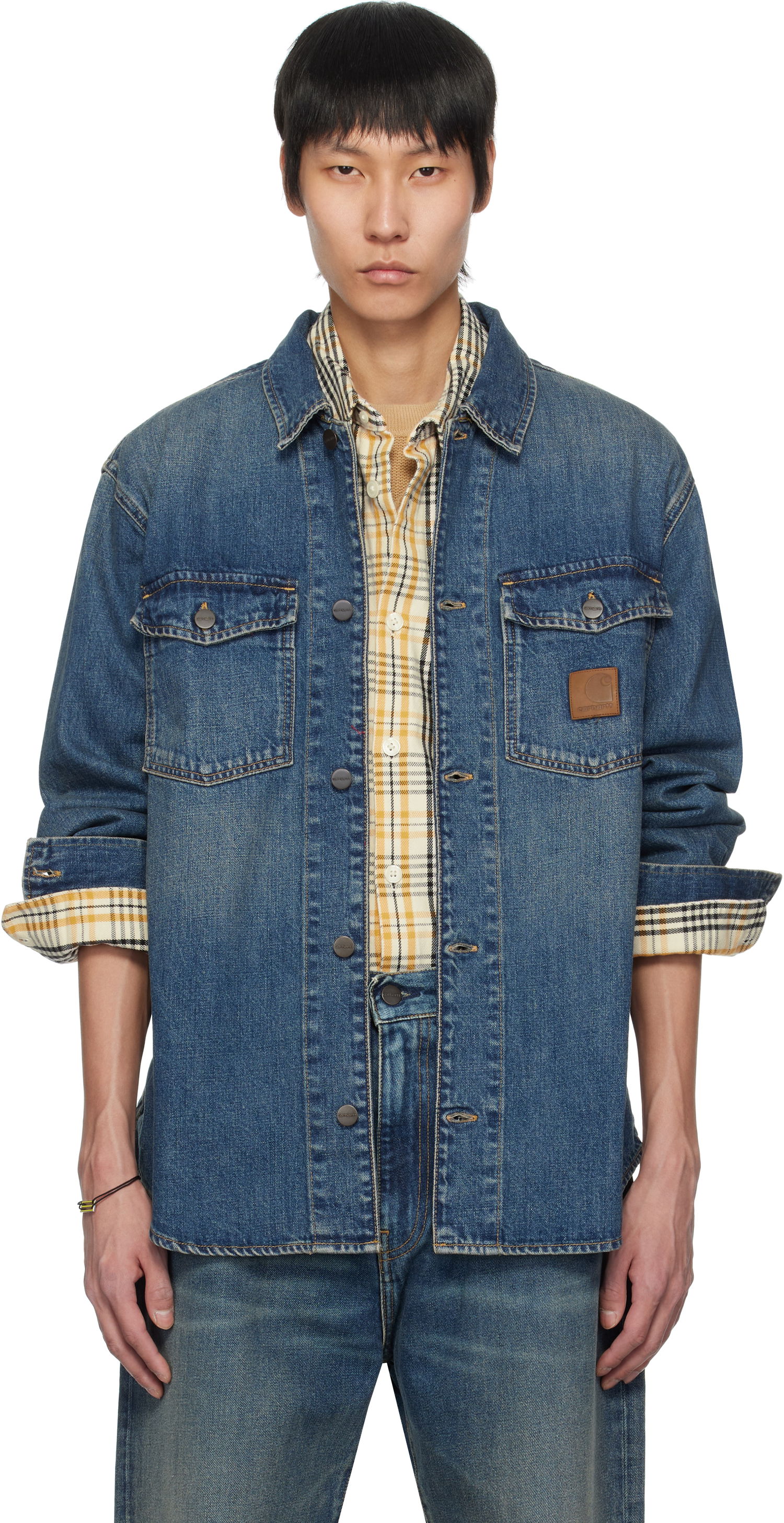 Skjorta Carhartt WIP Carhartt WIP Lincoln Denim Jacket Blå | I034735, 0