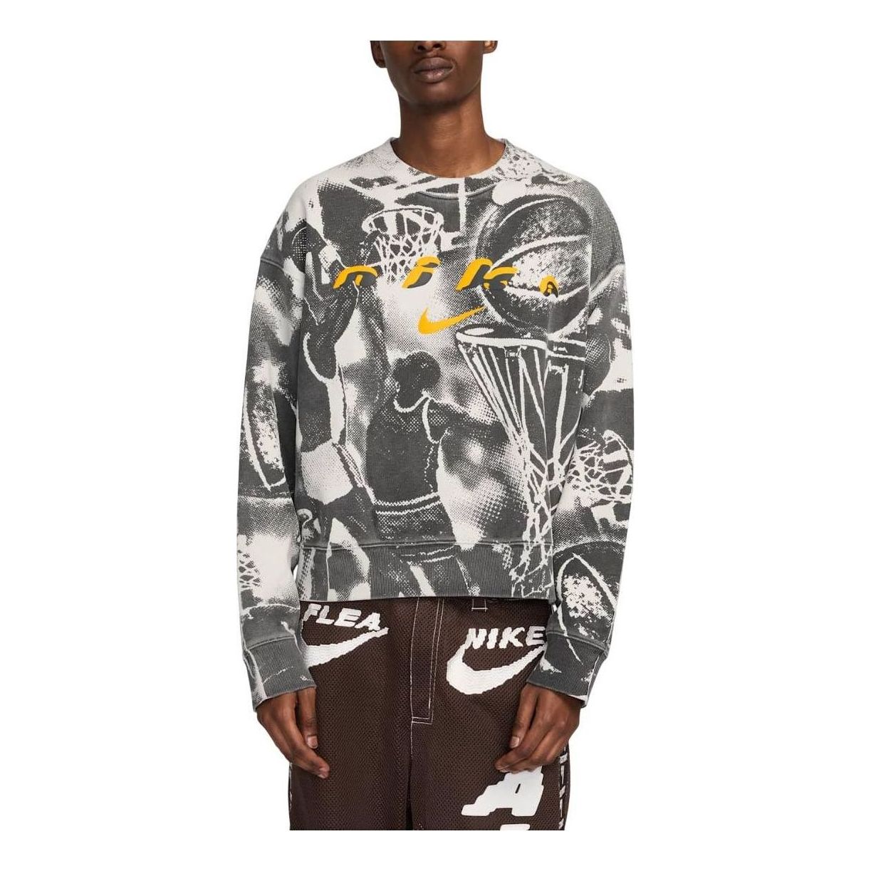 Sweatshirt Nike Cactus Plant Flea Market Hoop Crewneck Sweatshirt Grå | HJ5887-072, 0