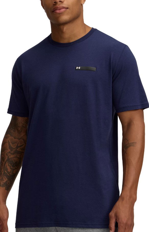 T-shirt Under Armour Under Armour Strip Logo Short Sleeve T-Shirt Mörkblå | 1390203-410