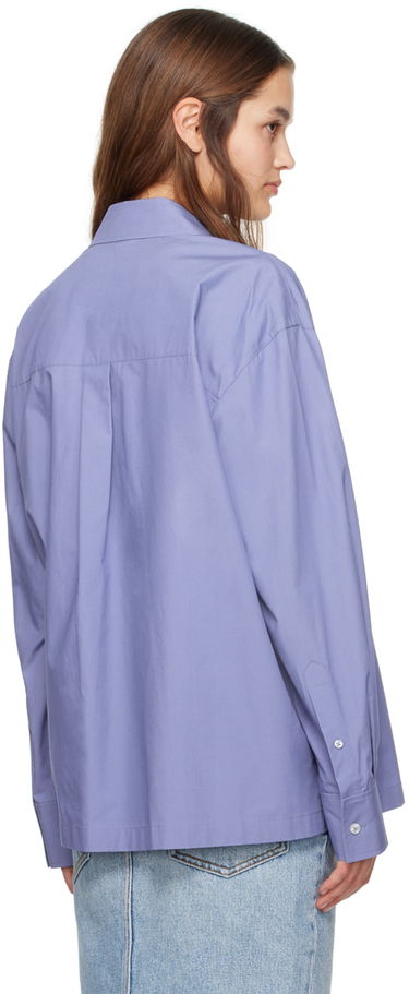 Skjorta Alexander Wang  Button Up Shirt Blå | 4WC1241449, 2