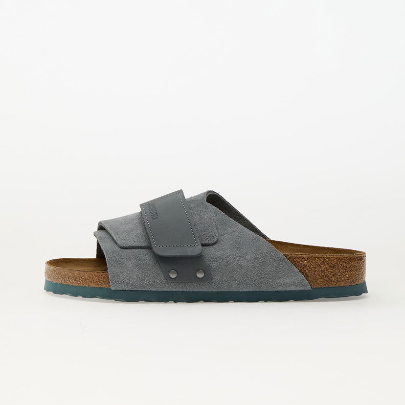 Sneakers och skor Birkenstock Birkenstock Kyoto Nubuck/Suede Slides Grå | 1029144
