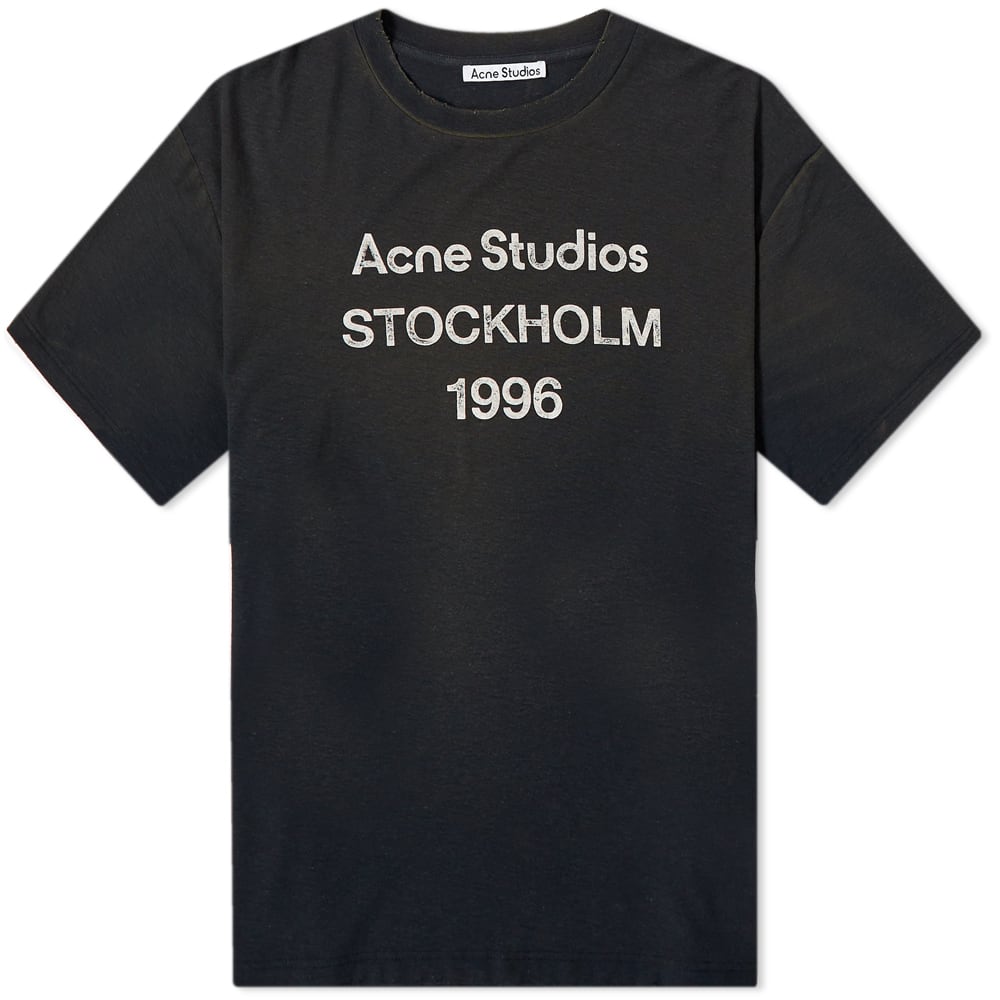 T-shirt Acne Studios Exford 1996 Tee Svart | CL0196-BM0, 0