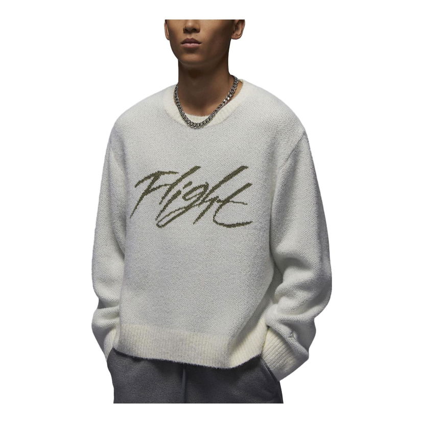 Sweater Jordan Flight Heritage Crop Sweater Vit | FD7390-133