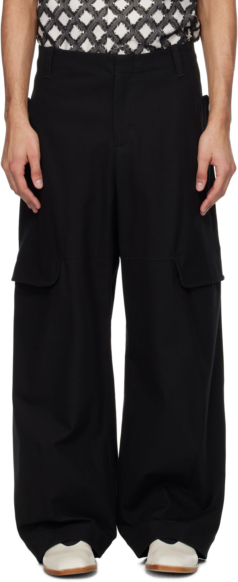 Cargo byxor sage NATION SAGE NATION Index Cargo Pants Svart | S113 INDEX CARGO TROUSER