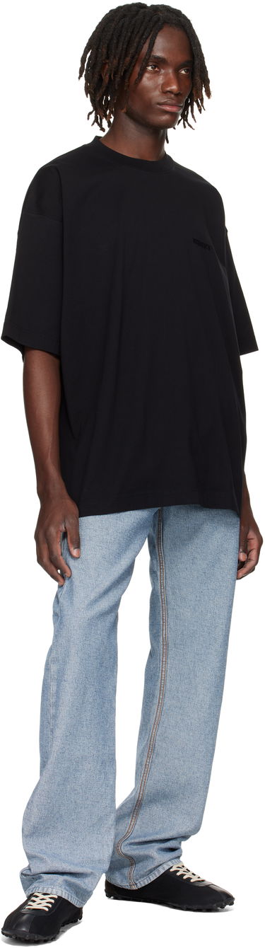 T-shirt VETEMENTS Logo Oversized T-shirt Svart | UH76TR100B, 3
