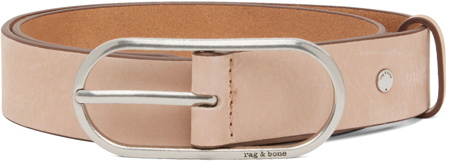 Bälten rag & bone Rag & Bone Rounded Rebound Suede Belt Beige | WJW25PB1005SU5, 0