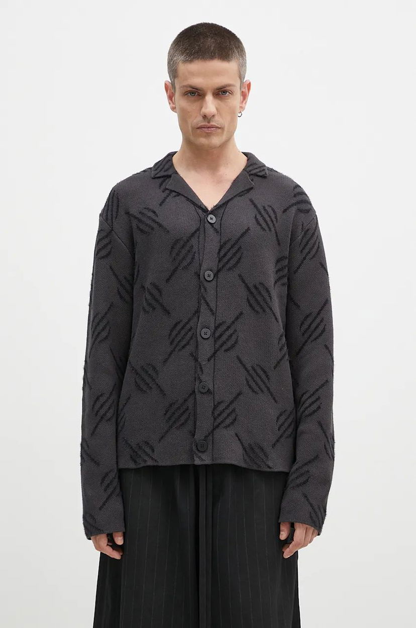 Sweater DAILY PAPER Kirabo Monogram Cardigan Svart | 2421031