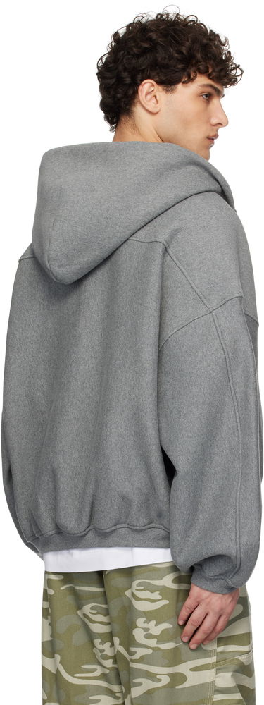 Sweatshirt Alexander Wang Dense Fleece Star Zip-Up Hoodie Grå | 6CC2242051, 2