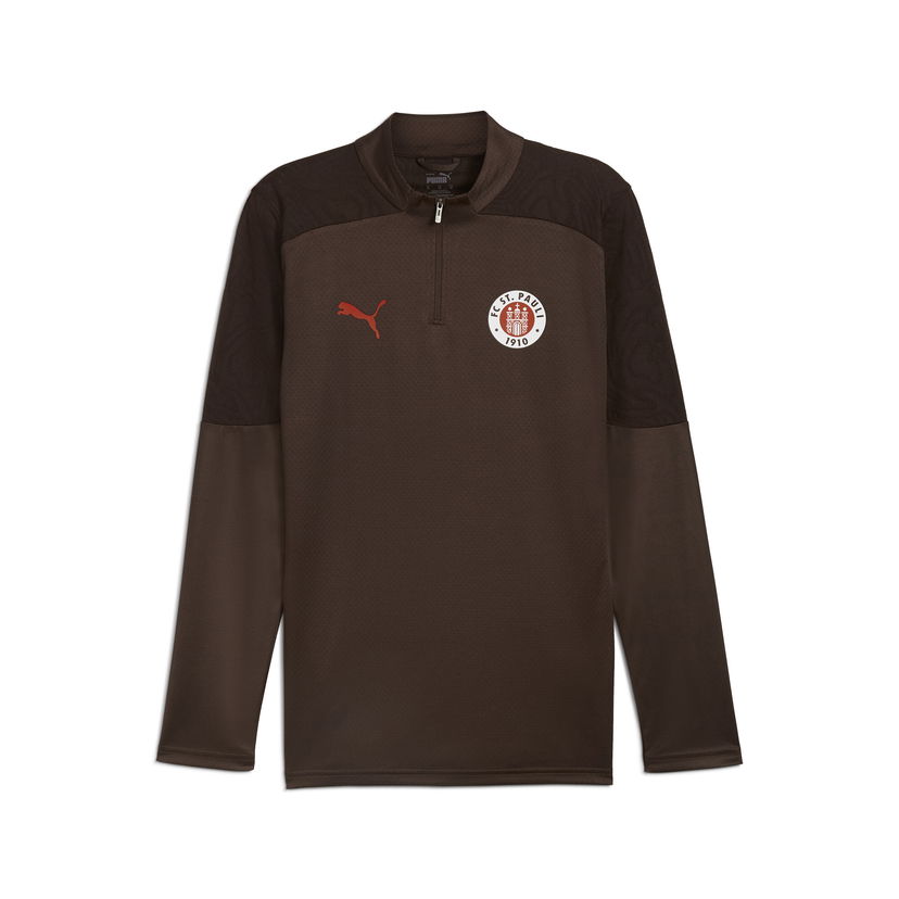 Sweatshirt Puma FC St. Pauli Men's Quarter-Zip Training Top Brun | 778721_05