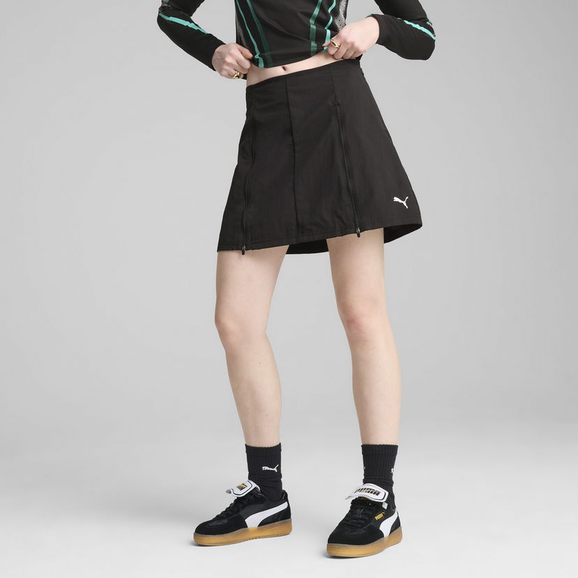Kjol Puma DARE TO Detachable Track Skirt Svart | 629830_01
