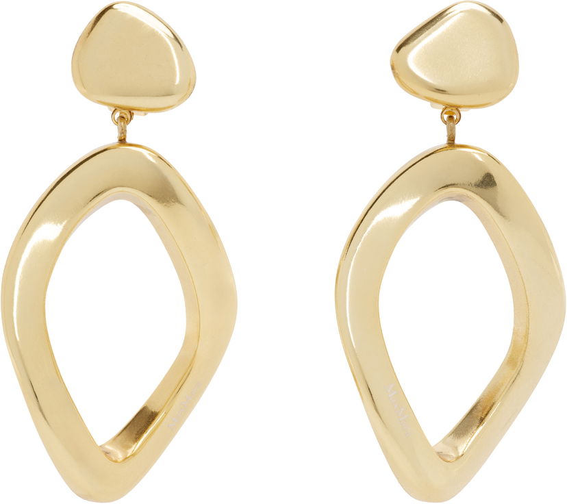 Örhängen Max Mara Max Mara Gold Gommoso Drop Earrings Metallisk | 2514751072600