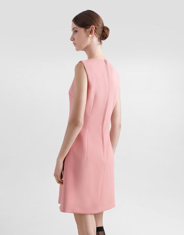 Klä Dolce & Gabbana Dolce & Gabbana Wool Crepe Fit-and-flare Midi Dress Rosa | F6TMMTFU2L8F0473, 3