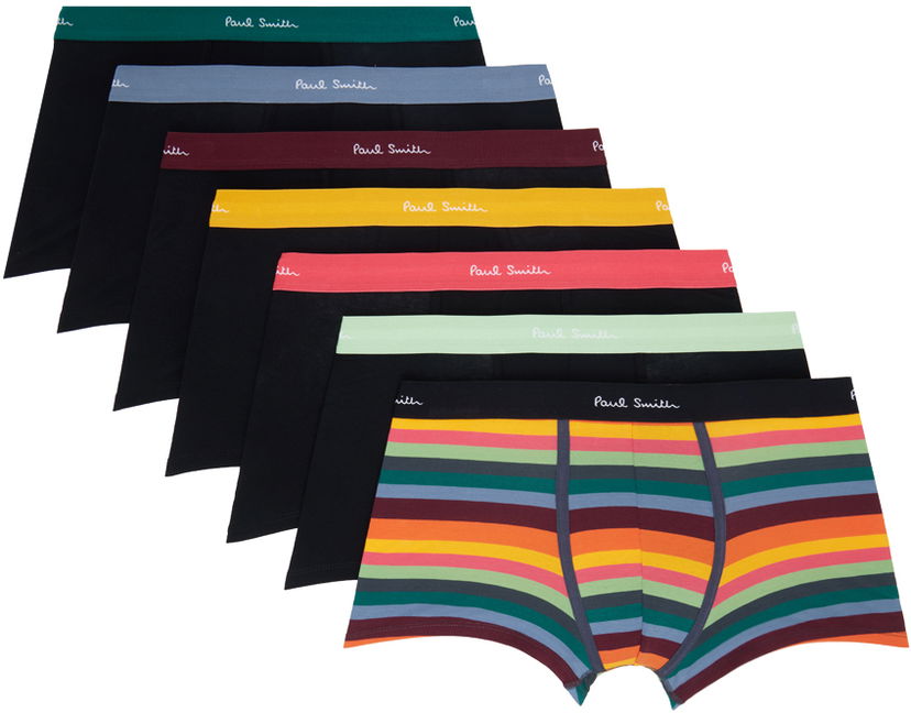 Boxare Paul Smith Seven-Pack Black & Multicolour Boxers Flerfärgad | M1A-914-M7PKQ-79