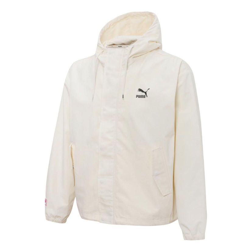 Vindjacka Puma Windbreaker Hooded Jacket Vit | 537523-65