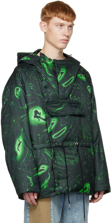 Parkas Feng Chen Wang Feng Chen Wang Graphic Down Jacket Grön | FUF14JK05, 1