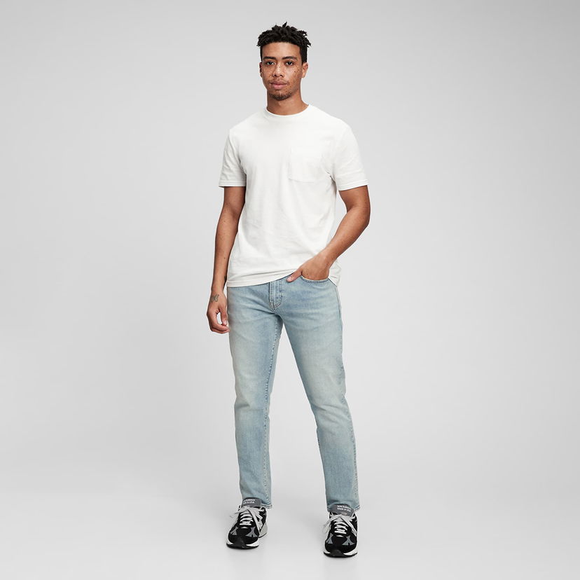 Jeans GAP Denim Pants Slim Light Wash Blå | 819620-00