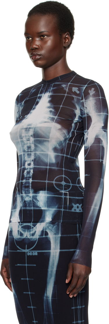 Klä Jean Paul Gaultier Jean Paul Gaultier 'The Squeletor' Mesh T-Shirt Svart | 25/33-F-TO241-T580-005956, 3