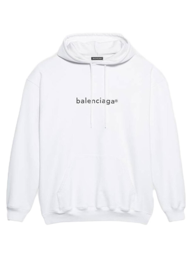 Sweatshirt Balenciaga New Copyright Medium Fit Hoodie Vit | 570811TIV559040