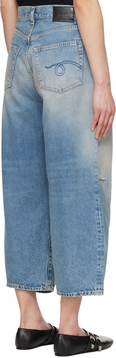 Jeans R13 R13 Cropped Wide Leg Jeans Blå | R13WD046-D306A, 2