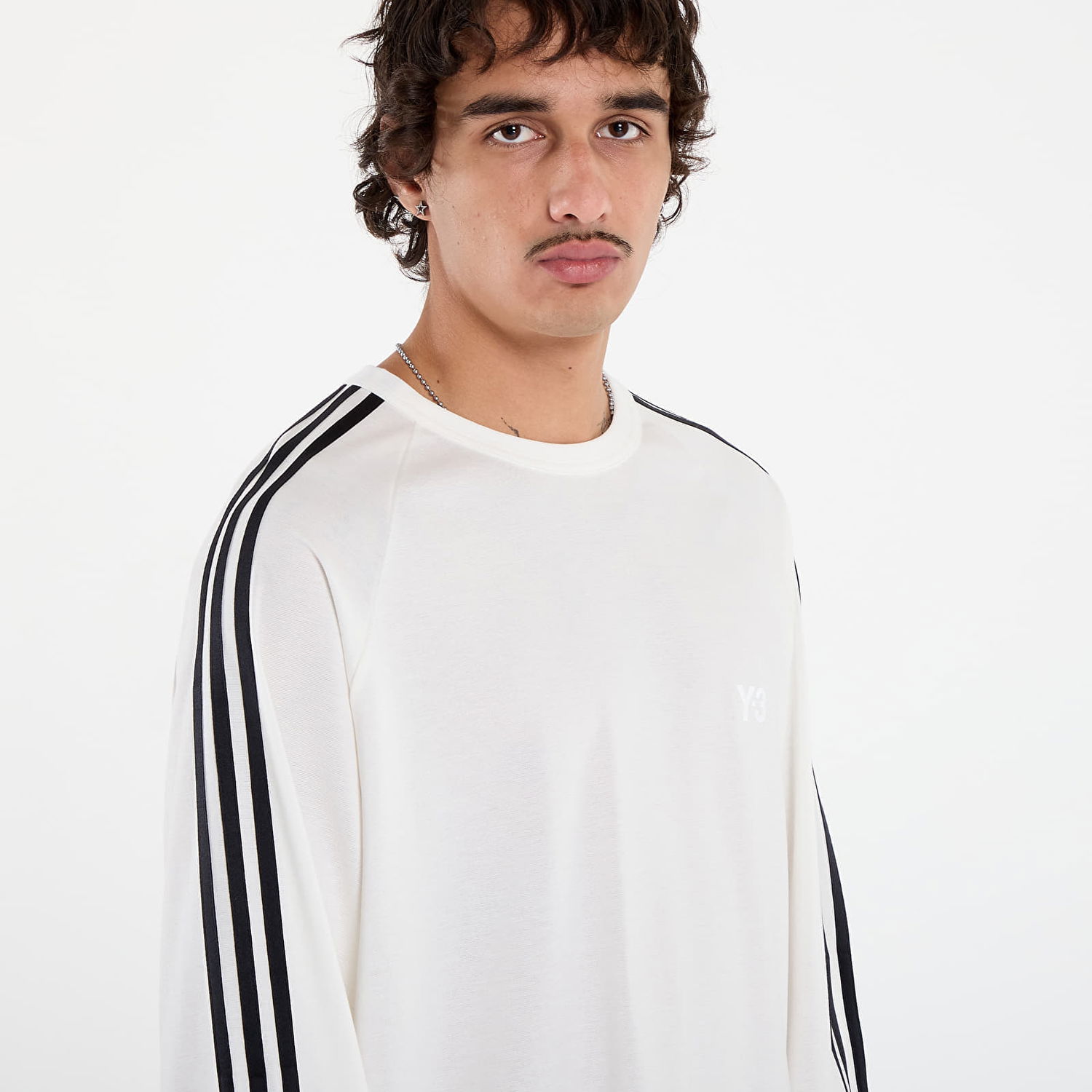 T-shirt Y-3 Y-3 Wire Long Sleeve T-Shirt Vit | JZ0635, 1