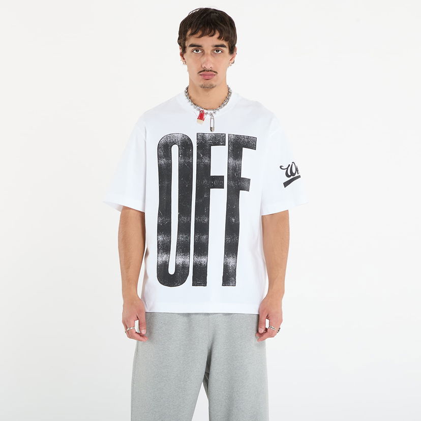 T-shirt Off-White Off-White Big Off Diag Skate S/S T-Shirt Vit | OMAA120F25JER00L0110