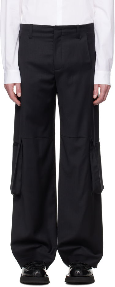Cargo byxor HELIOT EMIL HELIOT EMIL Ferro Tailored Cargo Pants Svart | SS25_M_10_198_BLK01, 0