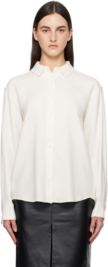 Skjorta Anine Bing ANINE BING Braxton Button-Down Shirt Vit | A-07-10840-IVY26, 0